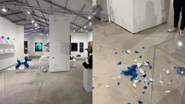 வட போச்சே! கண்காட்சிக்கு வந்த இடத்தில்.. கலை பொருளை கை தவறி உடைத்த பெண்.. அப்புறம் நடந்த சுவாரசியம்