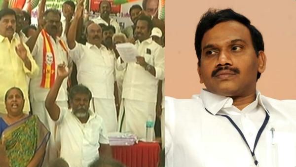 காமராஜர் பற்றி அவதூறு.. ஆ ராசாவுக்கு எதிராக நாடார் பேரவை சென்னையில் ஆர்ப்பாட்டம்..அதிமுக, பாஜக ஆதரவு