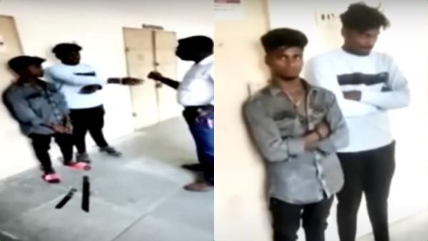 அரசுப் பள்ளிக்குள் கத்தியுடன் வந்த 'பேப்பர்' ரவுடிகள்.. கொத்தோடு தூக்கிச் சென்று.. 