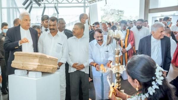 பிரதமர் மோடி அடிக்கல் நாட்டிய யாழ். கலாசார மையம் திறப்பு- ரணிலுக்கு திருக்குறள் வழங்கிய எல்.முருகன்!