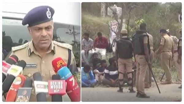 பெண் போலீசிடம் தப்பா நடந்துகிட்டாரு.. எனவேதான் வாலிபரை பூட்ஸ் காலால் உதைத்தேன்: கிருஷ்ணகிரி எஸ்.பி.