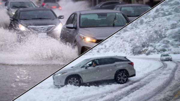 இப்படியொரு புயலை பார்த்தே இல்லை.. பனி + மழை+ சூறாவளி! அப்படியே ஸ்தம்பித்த அமெரிக்கா! ரொம்பவே மோசம்