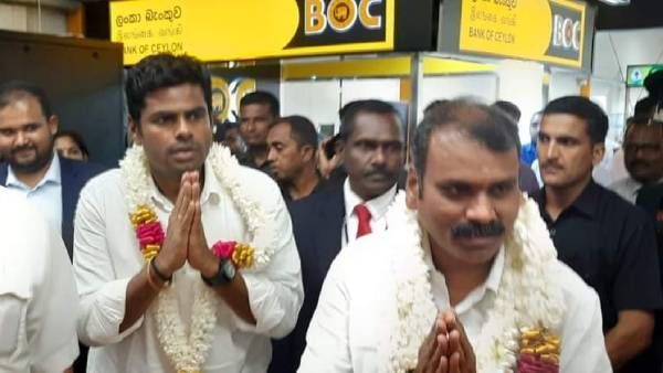 இலங்கையில் மத்திய இணை அமைச்சர் எல்.முருகன், மாநில பாஜக தலைவர் அண்ணாமலை- வரவேற்ற டக்ளஸ் தேவானந்தா