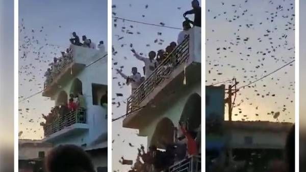 வானத்திலிருந்து பெய்த திடீர் பண மழை.. அத்தனையும் 500 ரூபாய் நோட்டுக்கள்! கிராம மக்களுக்கு ஜாக்பாட்