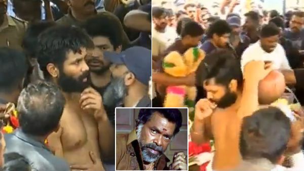 2 நாளா இறுக்கம்! மனதுக்குள்ளயே தேங்கிய சோகம்! ஒரு போர்ட்டை பார்த்ததுமே வெடித்து அழுத மயில்சாமி மகன்