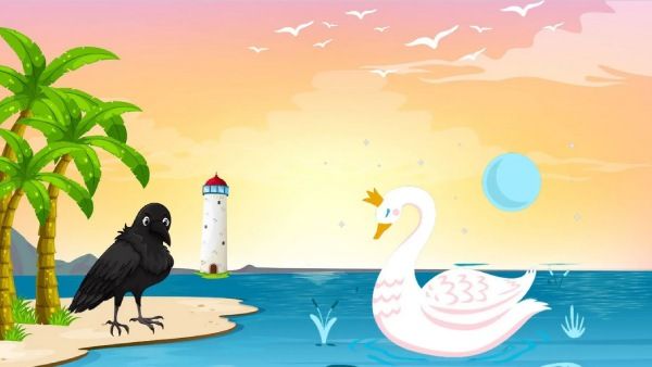 குழந்தை நீதி கதைகள்: வல்லவனுக்கு வல்லவன் வையகத்தில் உண்டு, காகமும் அன்னமும் , கனிவுடன் பழகு!