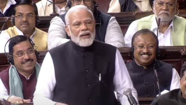 எவ்வளவு சேற்றை வாரி இறைத்தாலும் அதில் 'தாமரை மலரும்' அமளிக்கு இடையே மாநிலங்களவையில் பிரதமர் மோடி உரை