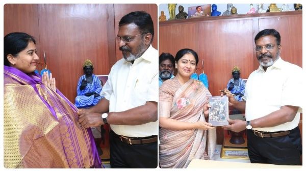 திருமாவளவன் அண்ணா “தெய்வம்”.. உண்மையான தலைவர்! ஒரு காலத்தில் அப்படி பேசிய காயத்ரியா இப்படி சொல்றது?