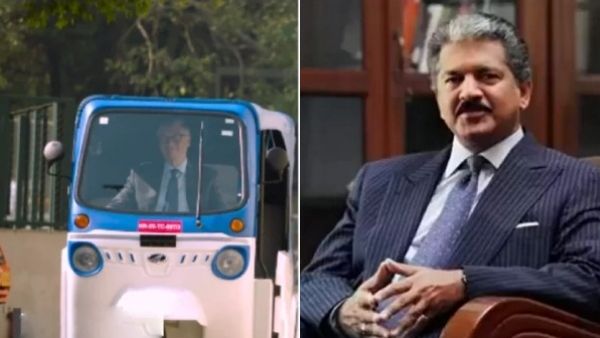 எலக்ட்ரிக் ஆட்டோ ரிக்‌ஷா ஓட்டி பார்த்த பில்கேட்ஸ்...ஆனந்த் மகிந்திரா கொடுத்த அல்டிமேட் கமெண்ட்