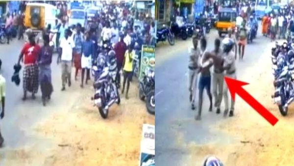 எஸ்ஐயை அடித்த ராணுவ வீரர் உள்பட 4 பேர்.. தரதரவென இழுத்துச் செல்லப்பட்டதால் தென்காசியில் ஷாக்