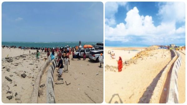 தனுஷ்கோடியில் உருவான இயற்கையின் அற்புதம்.. நெகிழும் சுற்றுலா பயணிகள்