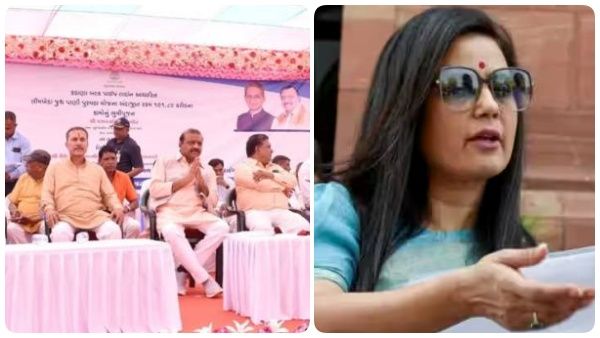 'அரக்கர்கள்': பில்கிஸ் பானு பலாத்கார வழக்கில் தண்டனை பெற்றவருடன் பாஜக தலைவர்கள்.. கொதித்த மொய்த்ரா