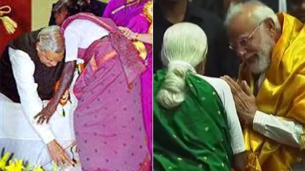 வாஜ்பாய்க்கு சின்னப்பிள்ளை.. மோடிக்கு கோவை பாப்பம்மாள்.. மூதாட்டி காலில் விழுந்த பிரதமர்! யார் இவர்?