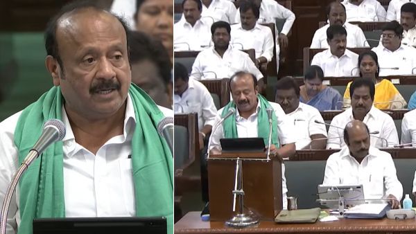 பச்சை துண்டுடன் வந்து பட்ஜெட் வாசித்த எம்ஆர்கே பன்னீர் செல்வம்..என்னென்ன அறிவிப்புகள்