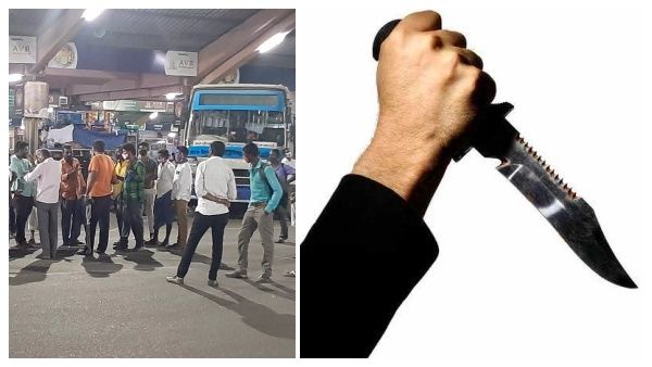 அடுத்த ஷாக்.. ஊர்க்காவல் படை பெண்ணுக்கு கத்திக்குத்து.. சேலம் பஸ் நிலையத்தில் பட்டப்பகலில் பயங்கரம்
