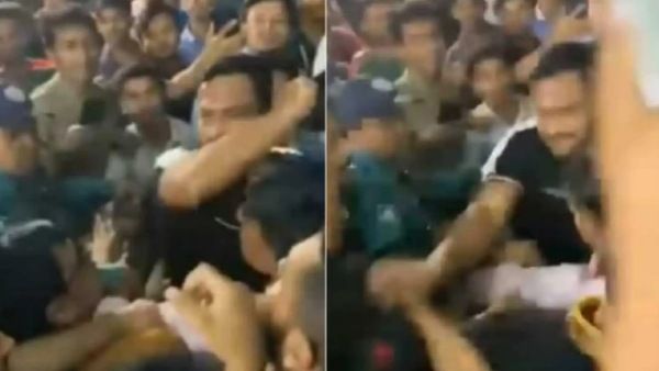 உச்சிக்கேறிய கோபம்.. ரசிகர்னு கூட பார்க்கலையே. கூட்டத்திலேயே தாக்கிய ஷாகீப் அல் ஹாசன்! ஷாக் வீடியோ