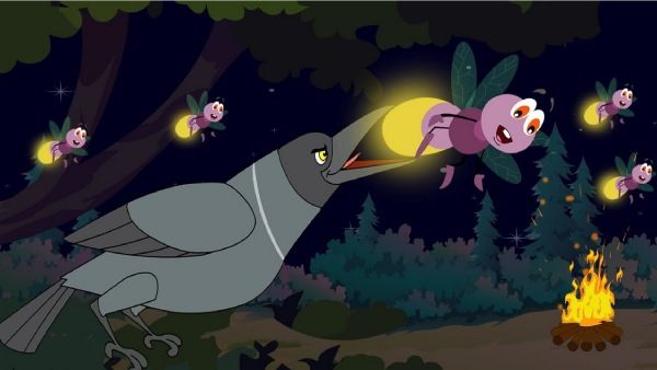 குழந்தை நீதி கதைகள்: நெருப்புடா நெருங்குடா பாப்போம்!- மின்மினி பூச்சியும் காகமும்