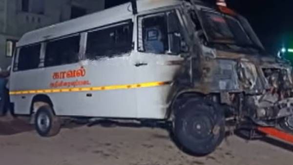 நெய்வேலியில் அதிகாலையில் பற்றி எரிந்த காவல்துறை வாகனம்..காரணம் என்ன?.. டிஐஜி பகலவன் விளக்கம்