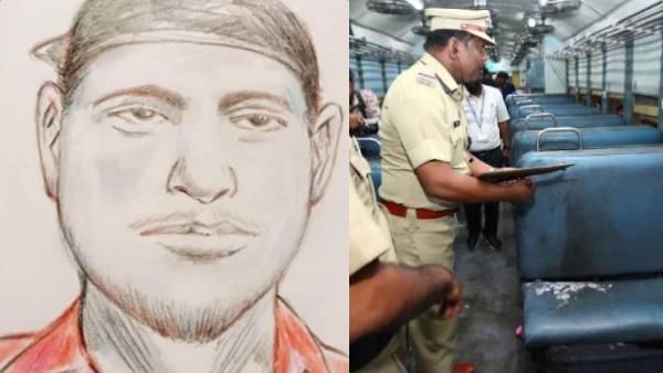 இன்புட் கொடுத்த எதிர் சீட் பயணி.. கோழிக்கோடு ரயிலுக்கு தீ வைத்த நபரின் வரைபடம் வெளியீடு