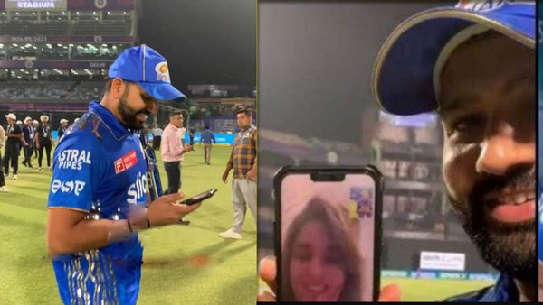 கடைசி பாலில் மும்பை த்ரில் வெற்றி.. நகம் கடித்த ரோகித்.. சத்தமாக கத்திய மனைவி ரித்திகா.. வீடியோ