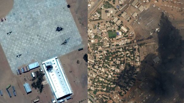 சூடானில் உச்சக்கட்ட அதிகார மோதல்.. விண்வெளியில் இருந்து பார்த்தாலும் தெரியும் சேதங்கள்