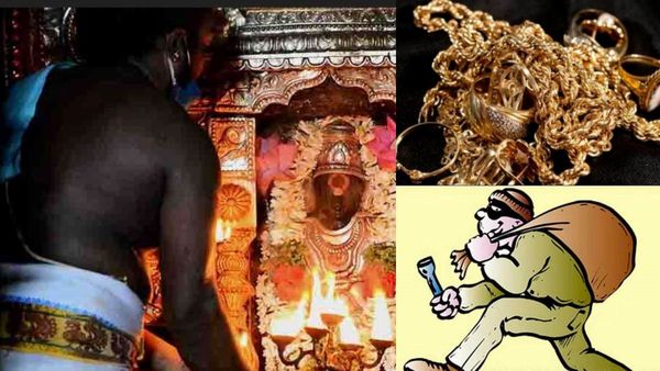 பாவம் பார்த்த திருநள்ளாறு அர்ச்சகருக்கு உணவில் மயக்க மருந்து.. 20 சவரன் நகை திருடிய பெண்ணுக்கு வலை