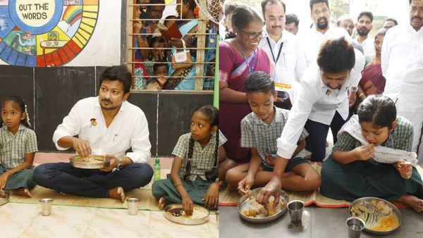 ''எம்மா இங்கிட்டு வாங்க! குழந்தைகள் சாப்பிடுறாங்க''! ஆர்வக்கோளாறு அதிகாரி மீது உதயநிதி டென்ஷன்!