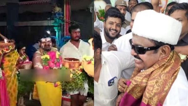 அக்னிச் சட்டி ஏந்திய கஞ்சா கருப்பு! சமயபுரம் மாரியம்மனிடம் பிரார்த்தனை! எடப்பாடி சிஎம் ஆகனுமாம்!