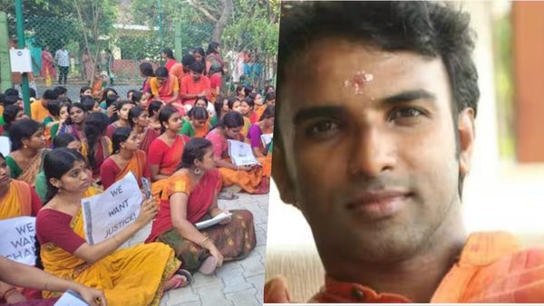 தூண்டுதலின் பேரில் போராட்டம்! என் கணவர் நிரபராதி! முன்னாள் மாணவி மீது குற்றம்சாட்டிய ஹரிபத்மன் மனைவி