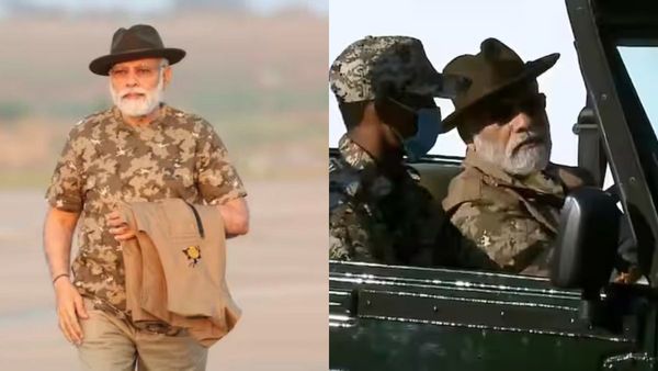 கருப்பு தொப்பி! பந்திப்பூரில் ஜீப் சவாரியில் பிரதமர் மோடி.. டீசர்ட்டை கவனிச்சீங்களா! சிறப்பு என்ன?