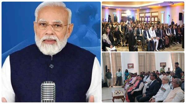 அமெரிக்கா டூ தமிழ்நாடு ஆளுநர் மாளிகை.. பிரதமர் மோடி 100-வது மன்கிபாத் வானொலி உரை கேட்ட தலைவர்கள்!