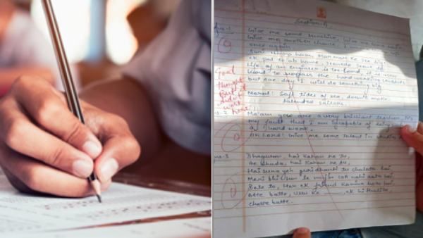 விடைத்தாளில் சினிமா பாடல்கள்..திருத்தும் ஆசிரியருக்கு மெசேஜ் வேற..2கே கிட்சின் அட்ராசிட்டியை பாருங்க