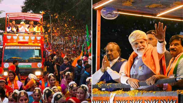 கர்நாடகாவில் பிரதமர் மோடியை நோக்கி செல்போன் வீச்சு.. பரபரத்த மைசூர் பேரணி.. பின்னணி என்ன?