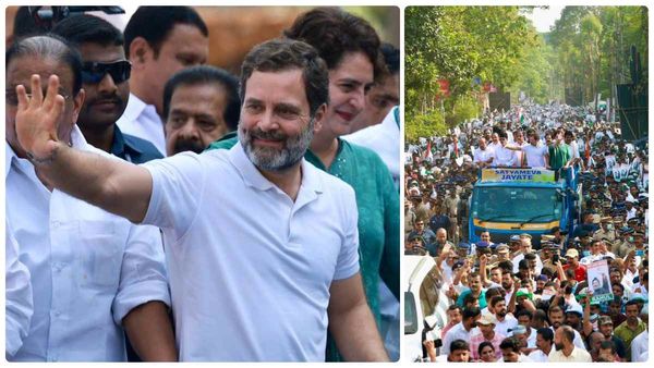 எளிமை.. வயநாட்டில் சாதாரண லாரியில் வலம் வந்த ராகுல் காந்தி! குவிந்த தொண்டர்கள்! அடேங்கப்பா..வீடியோ