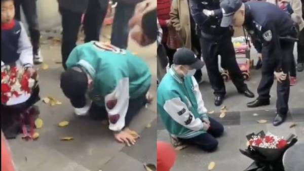 பிரிந்துபோன காதலி.. கடும்பனி, மழையில் 21 மணிநேரம் மண்டியிட்டு கெஞ்சிய காதலன்.. அடுத்து நடந்த சோகம்