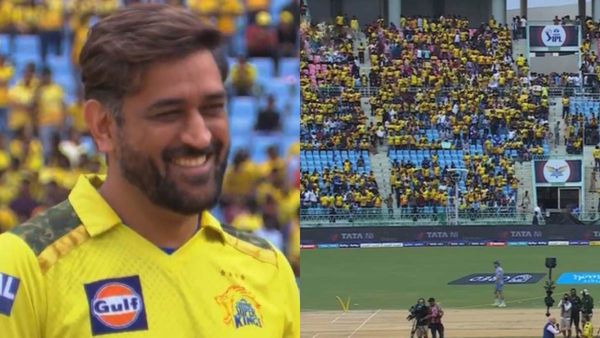 “தோனி.. தோனி..” வந்து விழுந்த கேள்வி..மஞ்சள் டீ சர்டுடன் குலுங்கிய லக்னோ! எல்லாம் நம்ம கிரவுண்டுதான்