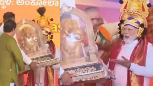 போட்டோவுக்கு போஸ்.. கேமராவை மறைத்த விநாயகர் சிலையை தள்ளி அவமதித்த பிரதமர் மோடி? சர்ச்சை வீடியோ