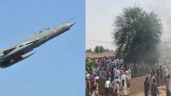 பலத்த சத்தத்துடன் விழுந்து நொறுங்கிய.. மிக்-21 போர் விமானம்! பொதுமக்கள் இருவர் பலி! ராஜஸ்தானில் ஷாக்