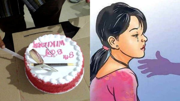 நடுரோட்டில் கேக் வெட்டிய 4 பேர்.. நடந்து சென்ற மாணவியின் கன்னத்தில் கேக் தடவி அட்டூழியம்