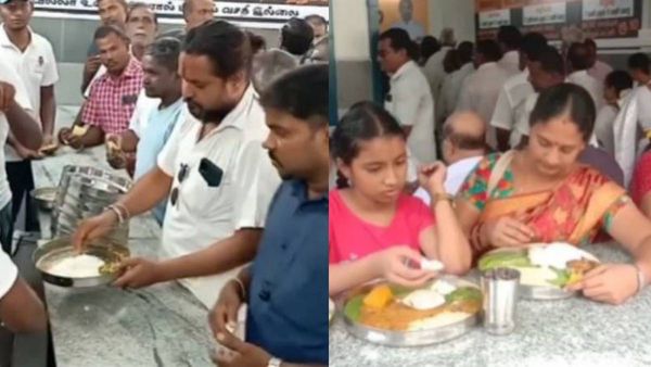 ஈரோடுக்காரருக்கு ஈரமான மனசு.. 10 ரூபாய்க்கு 3 வேளையும் தரமான அன்லிமிட்டெட் சாப்பாடு