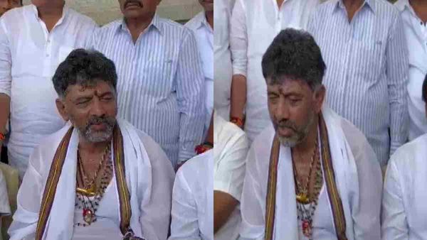 அடுத்த சி.எம் யார்? பரபரப்புக்கு மத்தியில் ‘ஆன்மீக குரு’வை சந்தித்து ஆசிர்வாதம் பெற்ற டிகே சிவகுமார்