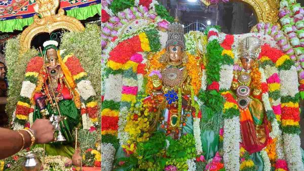 எங்க ஊரு ராணி மதுரை மீனாட்சிக்கு சொக்கரோட திருக்கல்யாணம் கோலாகலம்..திருத்தேரில் ஊர்கோலம்