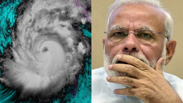 அந்த கண்ணை பாருங்க.. திகிலா இருக்கே.. கர்நாடகா சூறாவளிக்கு இடையே.. ஷாக் தந்த மோச்சா புயல்!