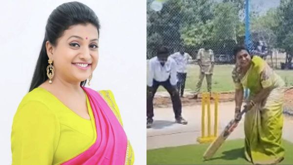 பிரபல நடிகை ரோஜா.. திடீர்னு புடவையை செருகி.. அத்தனை பேர் சுற்றி நிற்க.. திகைத்த திருப்பதி.. வாரே வா