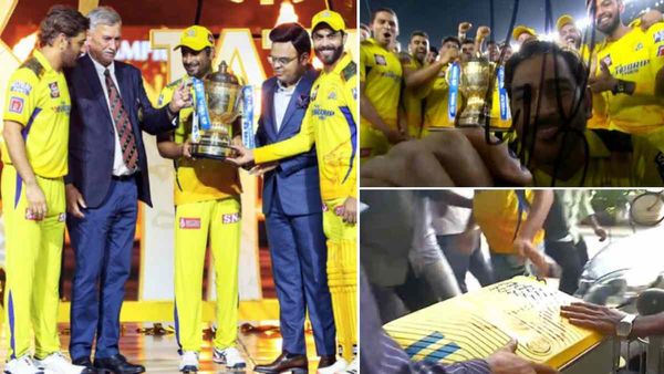 சிஎஸ்கே அணியினர் பாதுகாப்பாக எடுத்து வந்த ‘பாக்ஸ்’.. உள்ளே அதானா? கேப்டன் தோனி இன்னும் வரலையா?