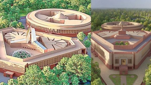 முக்கோண வடிவத்தில் அமைந்த புதிய நாடாளுமன்றம்.. இதன் சிறப்புகள்.. 3 வாசல்களின் பெயர்கள் தெரியுமா?