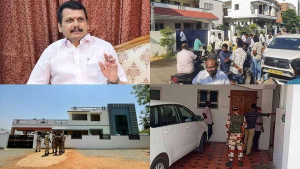 சி.ஆர்.பி.எப் வீரர்களுடன் கரூர் வந்த ஐடி அதிகாரிகள்.. 2-வது நாளாக நீடிக்கும் சோதனை