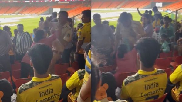 போலீஸ் அதிகாரியை கன்னத்தில் அறைந்து தள்ளிவிட்ட சிஎஸ்கே ரசிகை.. ஆவேசமாக நடந்து கொண்டது ஏன்?