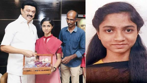 600/600 சூப்பர் நந்தினி! முதல்வர் ஸ்டாலின் கொடுத்த 