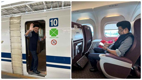 புல்லட் ரயிலில் பறக்கும் முதல்வர்.. 500 கிமீ எவ்வளவு நேரத்துல பாருங்க! ஆசையை வெளிப்படுத்திய ஸ்டாலின்